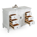 48 Inch Antique White Traditional Style Single Sink Beckham Bathroom Vanity