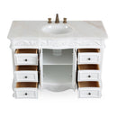 48 Inch Antique White Traditional Style Single Sink Beckham Bathroom Vanity