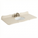 48 inch Cream Marble Stone Top With Sink | 48 x 22'' D
