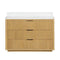 48 Inch Modern Light Oak Coris Single Sink Bathroom Vanity With White Quartz Top - Chans Furniture