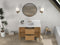 48 Inch Trendy Wood Finish Odelia Bathroom Vanity With White Quartz Top