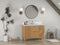 48 Inch Trendy Wood Finish Odelia Bathroom Vanity With White Quartz Top