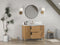 48 Inch Trendy Wood Finish Odelia Bathroom Vanity With White Quartz Top
