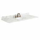 48 inch White Marble Stone Top With Sink | 48 x 22'' D