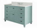 49" Benton collection Vintage Blue Cottage Glennville Bathroom Sink Vanity