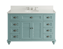 49" Benton collection Vintage Blue Cottage Glennville Bathroom Sink Vanity