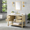 49 Inch Carmel Wood Freestanding Bathroom Vanity - Chans Furniture