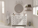 50 Inch Contemporary Style White Kalani Bathroom Vanity