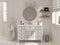 50 Inch Contemporary Style White Kalani Bathroom Vanity - Chans Furniture