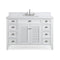 50 Inch Contemporary Style White Kalani Bathroom Vanity - Chans Furniture