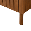 60 Inch Fume Single Sink Mango Warm Oak Brown Finish Bathroom Vanity With White Top