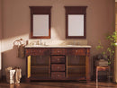 60" Timeless Classic Sanford Double Sink Bathroom Vanity