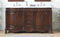 64 Inch Brown Traditional Style Double Sink White Marble Top Beckham Bathroom Vanity - Chans Furniture