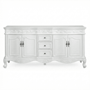 72 in Beckham Collection Double Cabinet Base - Antique White