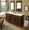 72 Inch Brown Antique Traditional Style Double Sink White Top Beckham Bathroom Vanity - Chans Furniture