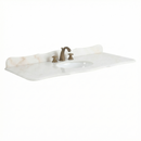 48 Inch White Marble Stone Top with Sink 48 x 22'' D