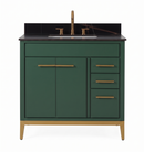 36'' Tennant Brand Modern Style Hunter Green Beatrice Single Sink Bathroom Vanity