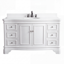 Chans Furniture Sesto white single sink bathroom vanity, front view