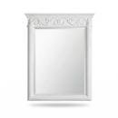 Beckham Wall Hanging Mirror Traditional Styel Antique White 32 x 40"H