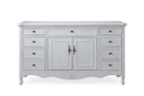 Daleville Collection 60" Cabinet Base - Distressed White