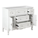 Knoxville Collection 48" Cabinet Base - White