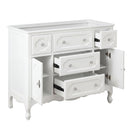 Knoxville Collection 48" Cabinet Base - White
