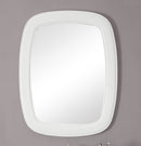 Termoli 36 - Inch White Frame Modern Style Wall Mirror