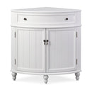 Triadsville Collection 24 in Corner Cabinet Base - White
