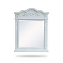 Wall Hanging Traditional Styel Antique White Mirror 24x32"H