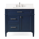 36" Tennant Brand Durand Modern Navy Blue Bathroom Sink Vanity QT-1808-V36NB 30 plus vanity Tennant Brand