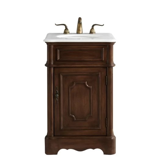 21" Petite Powder Room Teega Bathroom Sink Vanity CF-3006M-TK - Chans Furniture