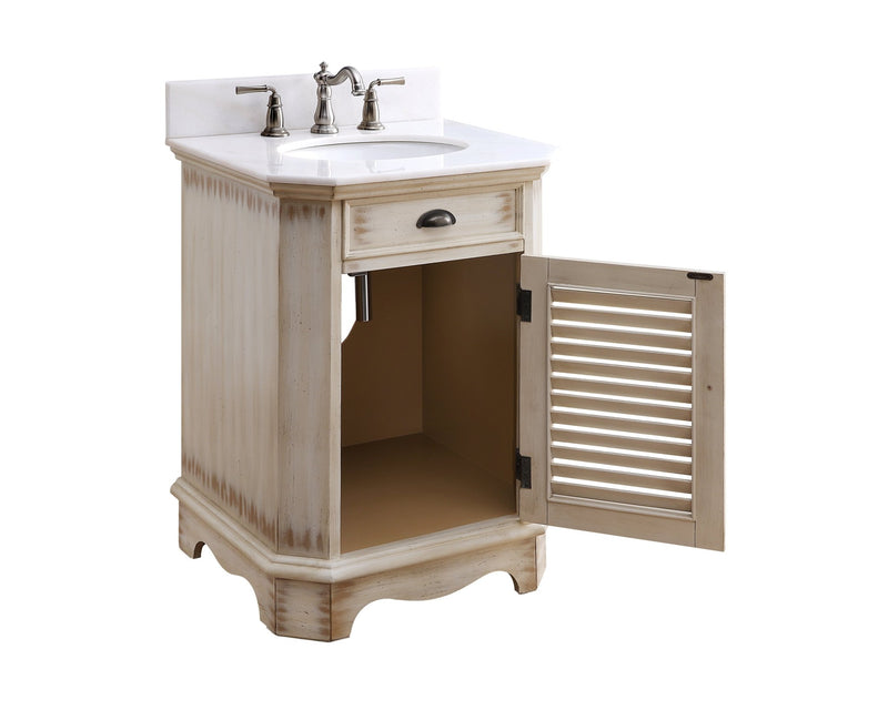 24" Abbeville Powder Room Sink Vanity - Benton Collection Model CF-47523A - Chans Furniture