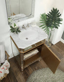 24” Benton Collection Mirror Reflection Asger Bathroom Sink Vanity - Model 5027GC - Chans Furniture