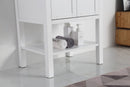 24" Tennant Brand Arola Small Slim Narrow White Bathroom Vanity - CL-208W-24 - Chans Furniture