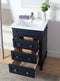 24" Tennant Brand Felix Modern Navy Blue Sink Bathroom Vanity 1810-Z24NB - Chans Furniture