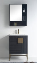 24" Tennant Brand Kuro Minimalistic Dawn Gray Bathroom Vanity - CL-102DG-24ZI - Chans Furniture