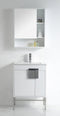 24" Tennant Brand Kuro Minimalistic White Bathroom Vanity - CL-101WH-24ZI - Chans Furniture