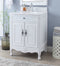 26" Daleville Antique White Cottage style Bathroom Sink Vanity 838AW - Chans Furniture