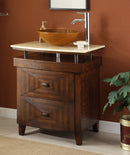 28" Benton Collection Onyx counter top Verdana Vessel Sink Bathroom Vanity SW029 - Chans Furniture