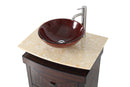 28" Benton Collection Onyx counter top Verdana Vessel Sink Bathroom Vanity SW029 - Chans Furniture