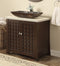 30" Benton Collection Giovanni Bathroom Vessel Sink Bathroom Vanity & Mirror HF - 339A - MIR
