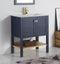 30" Tennant Brand Arola Small Slim Narrow Navy Blue Bathroom Vanity - CL-208NB-30 - Chans Furniture