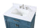 30" Tennant Brand Durand Teal Blue Bathroom Sink Vanity QT-1808-V30TB - Chans Furniture