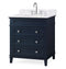 30" Tennant Brand Felix Modern Style Navy Blue Bathroom Vanity ZK-1810-V30NB - Chans Furniture