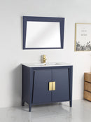 30" Tennant Brand Larvotto Navy Blue Contemporary Bathroom Vanity - CL-22NB30-ZI - Chans Furniture