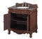 32" Benton Collection Baltic Brown Granite Counter top Fiesta Bathroom Sink Vanity CF-2873-TK - Chans Furniture