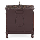 32" Benton Collection Baltic Brown Granite Counter top Fiesta Bathroom Sink Vanity CF-2873-TK - Chans Furniture