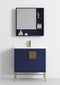 32" Tennant Brand Kuro Minimalistic Navy Blue Bathroom Vanity - CL-108NB-32ZI - Chans Furniture