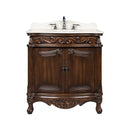 32" Traditional style cream marble Fiesta Bathroom Sink Vanity CF - 2873M - TK