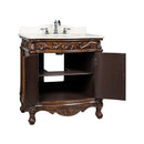 32" Traditional style cream marble Fiesta Bathroom Sink Vanity CF - 2873M - TK